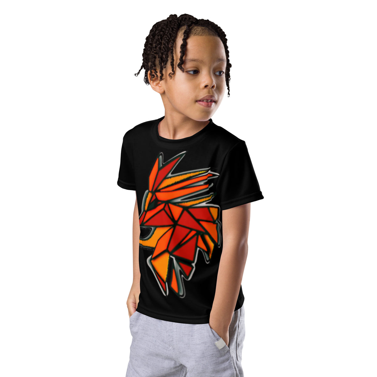 Geo Pheonix Kids Neck t-shirt