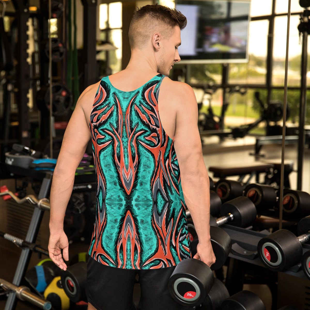 Teal Python Men's Tank Top