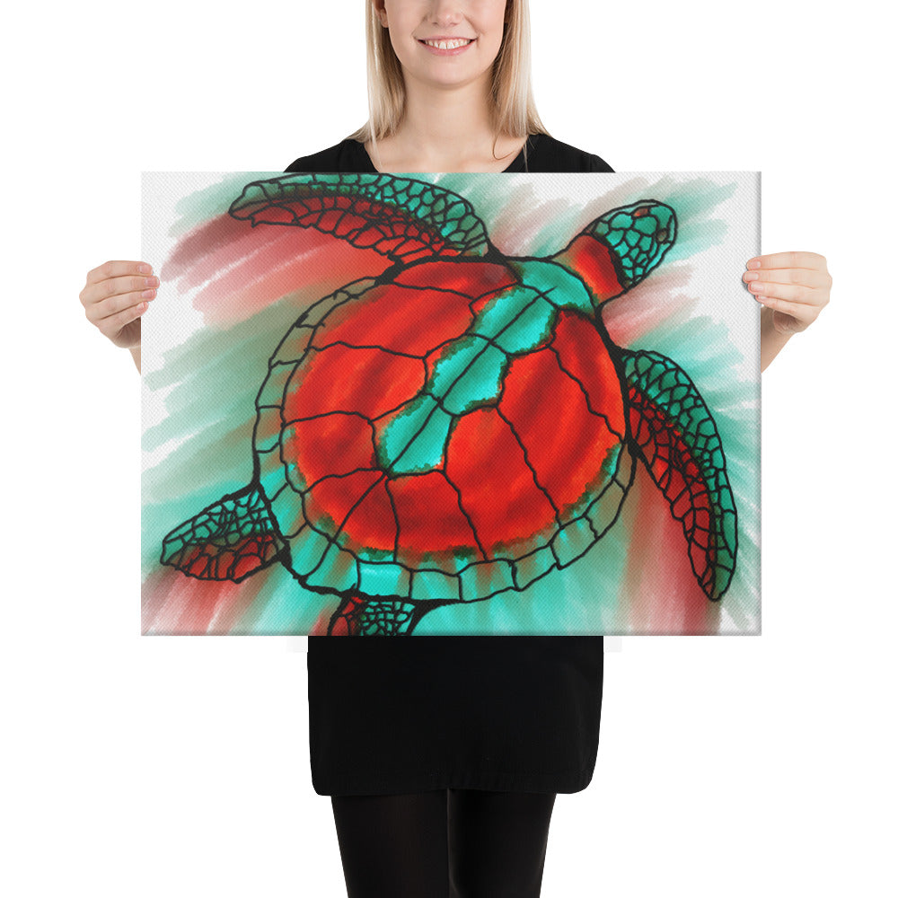 Melt Sea Turtle Canvas