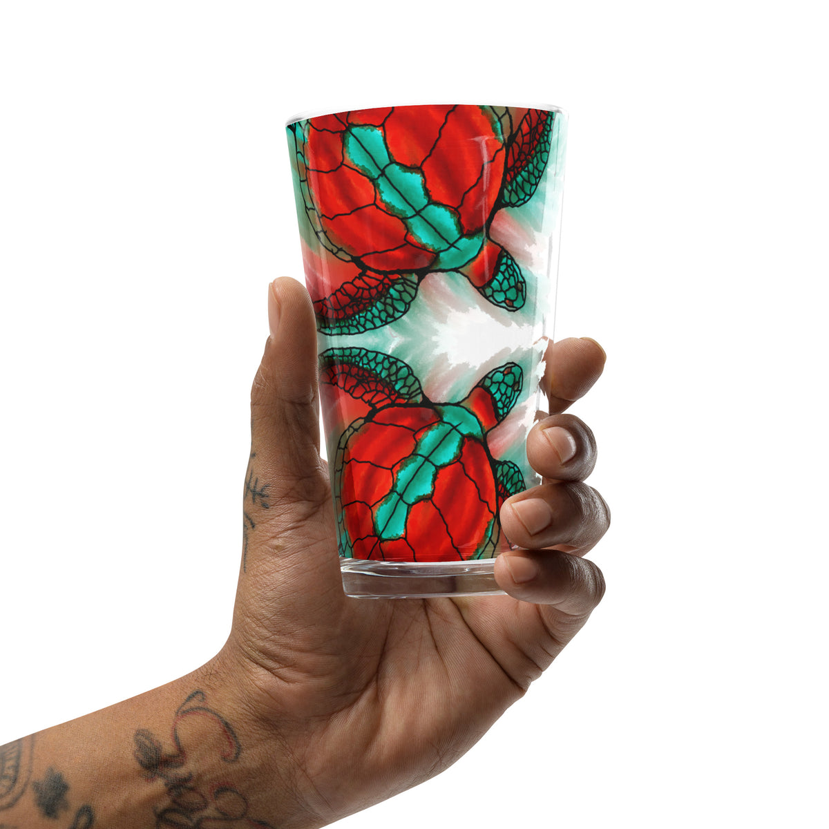 Melt Sea Turtle Shaker pint glass
