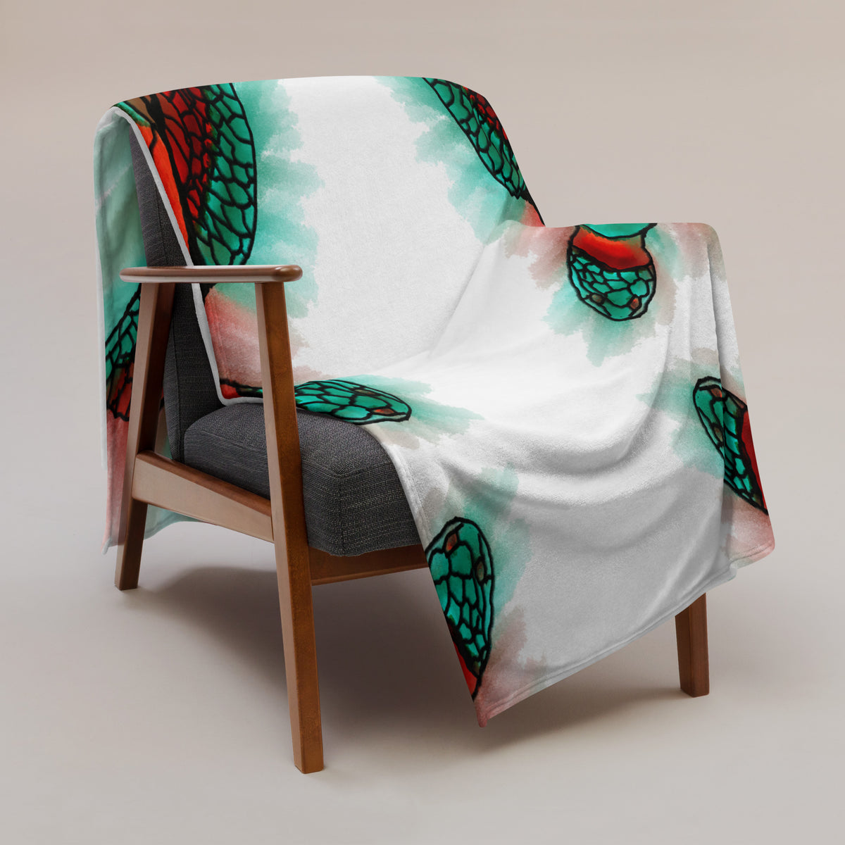 Melt Sea Turtle Throw Blanket