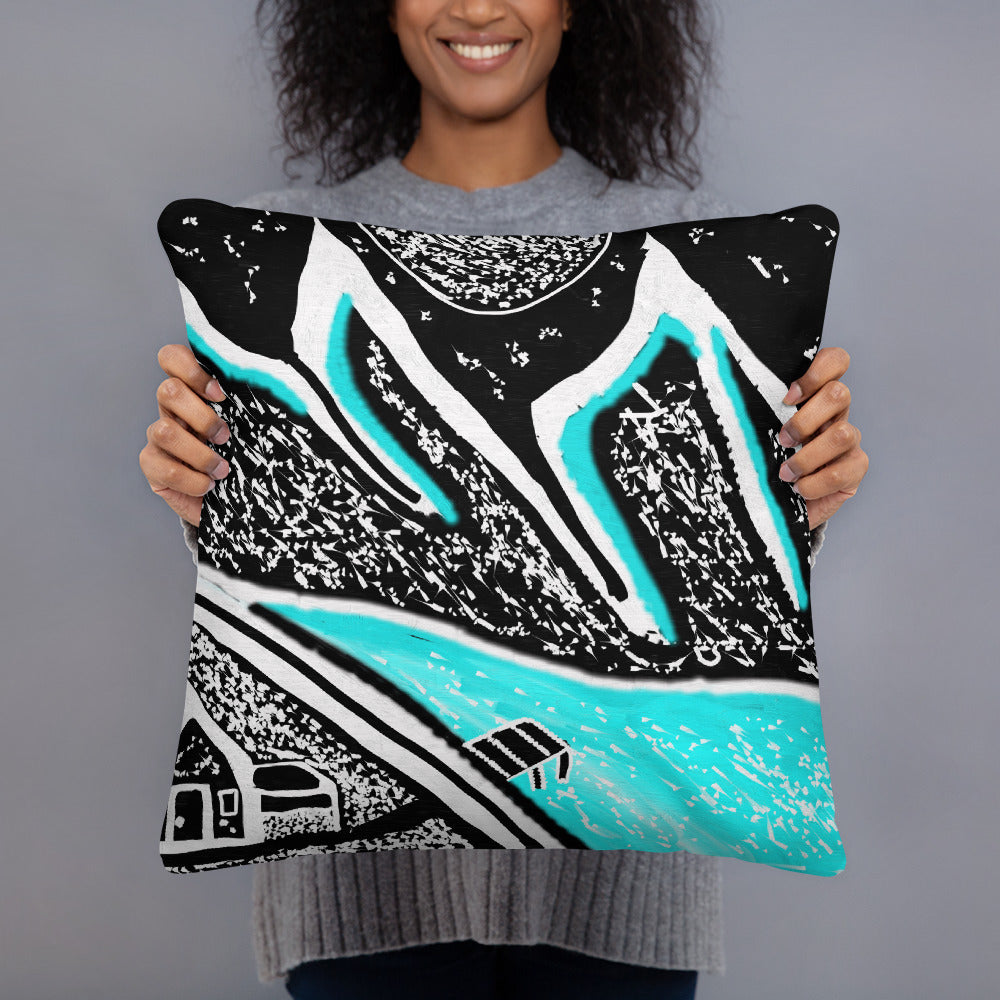 Ice Mountain Pillow