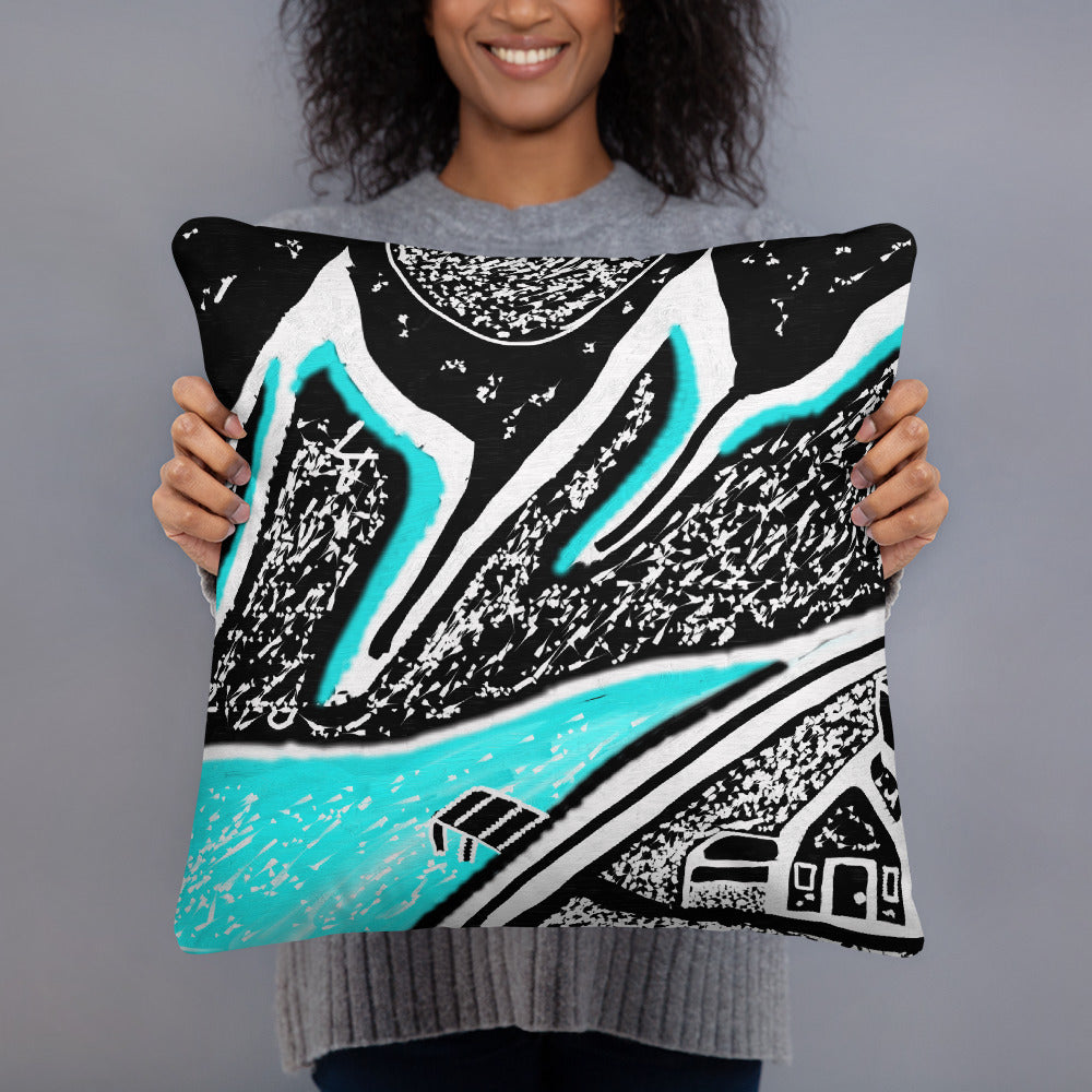 Ice Mountain Pillow
