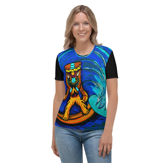 Surfing Tiki Women's T-shirt