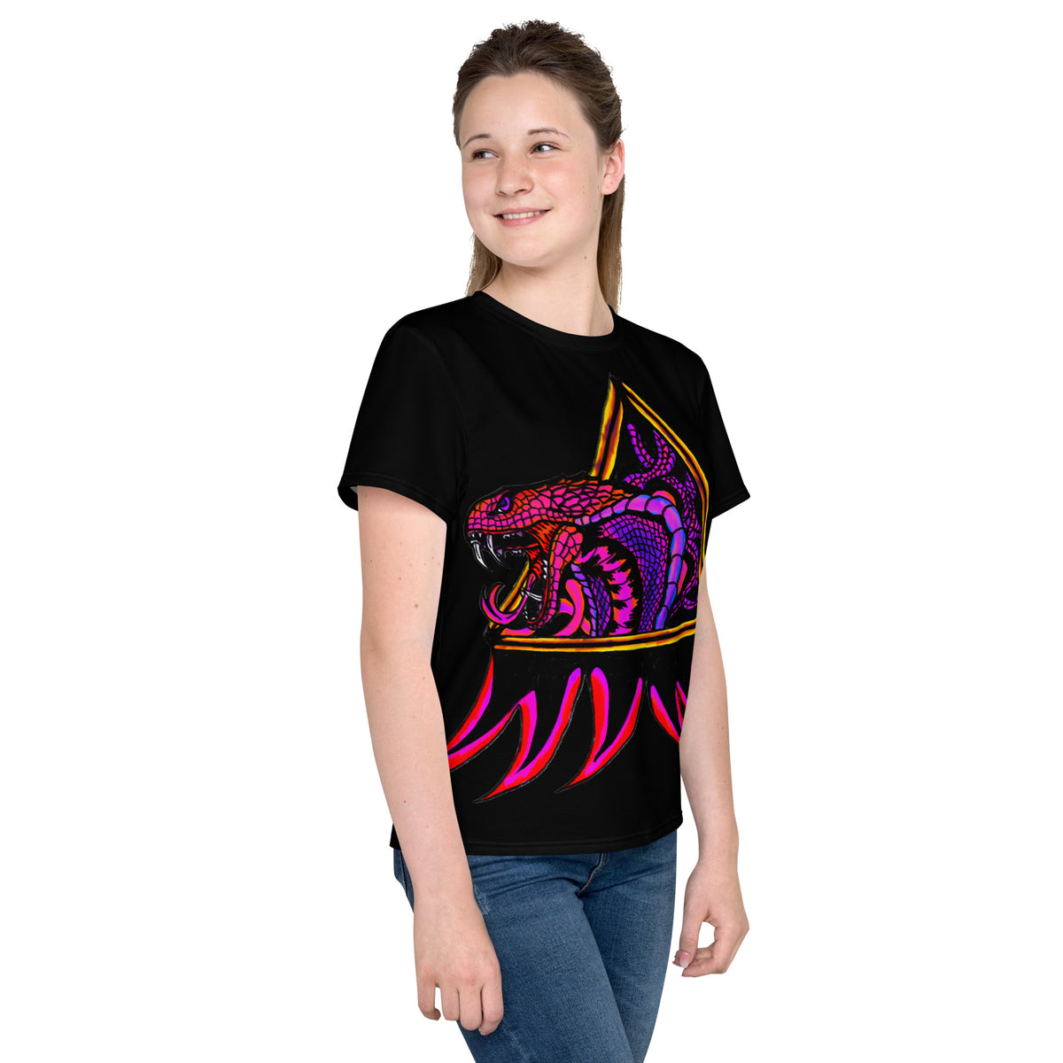 80's Viper Teen's Neck t-shirt