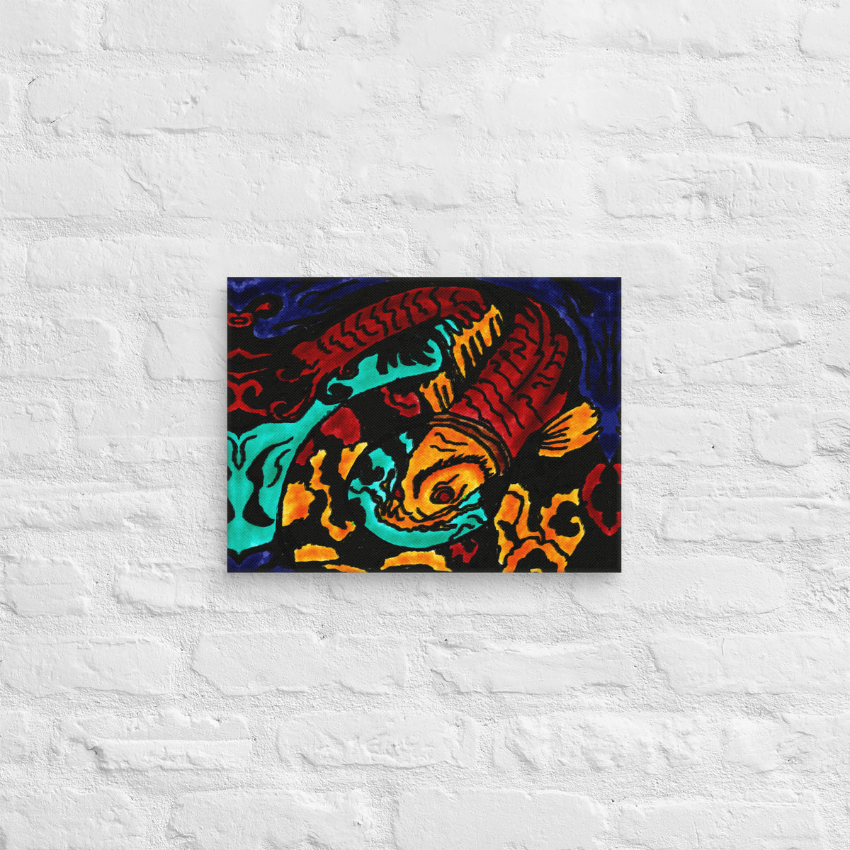 Koi Spiral Canvas