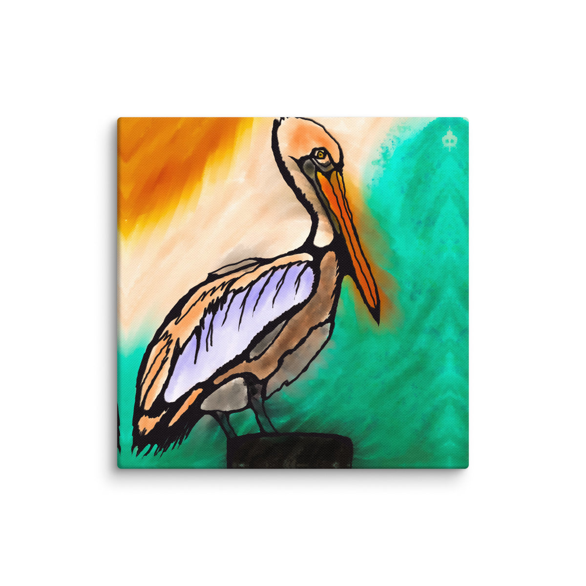Pelican Side Canvas