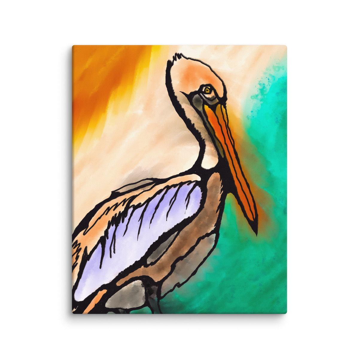 Pelican Side Canvas