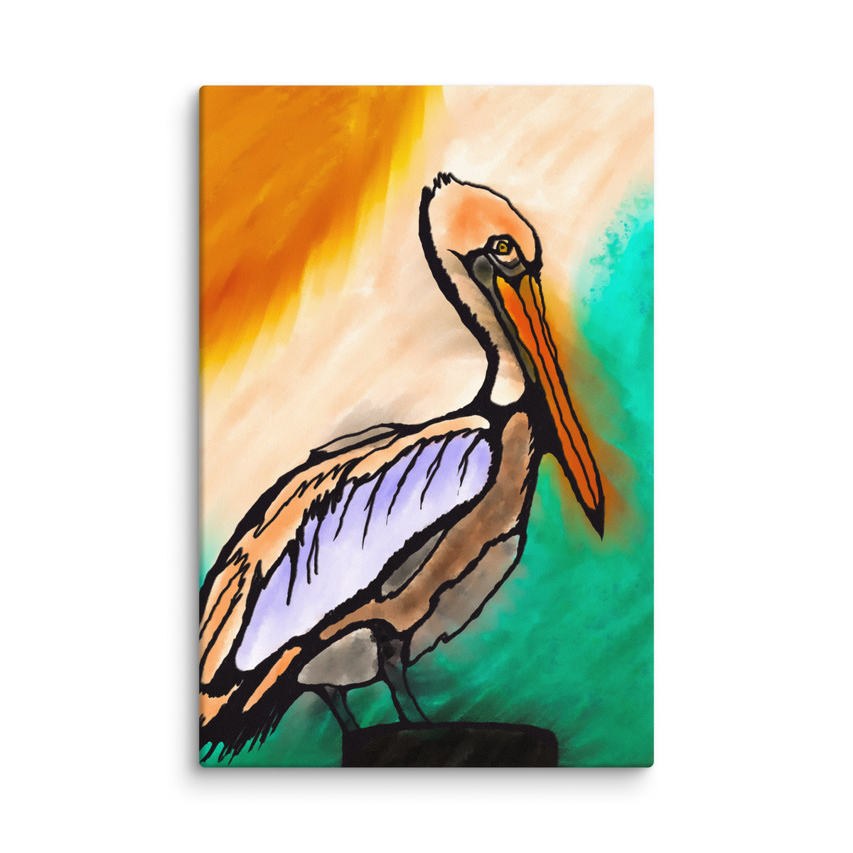 Pelican Side Canvas