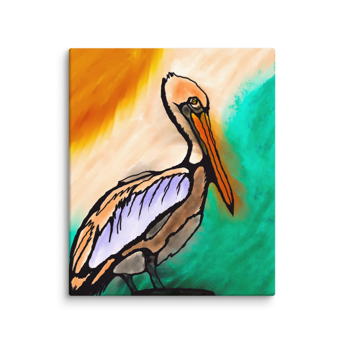 Pelican Side Canvas