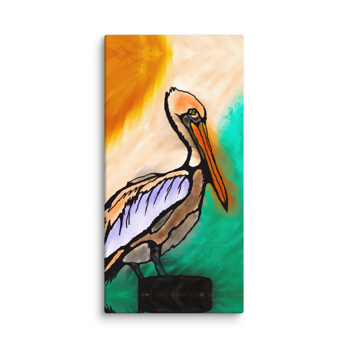 Pelican Side Canvas