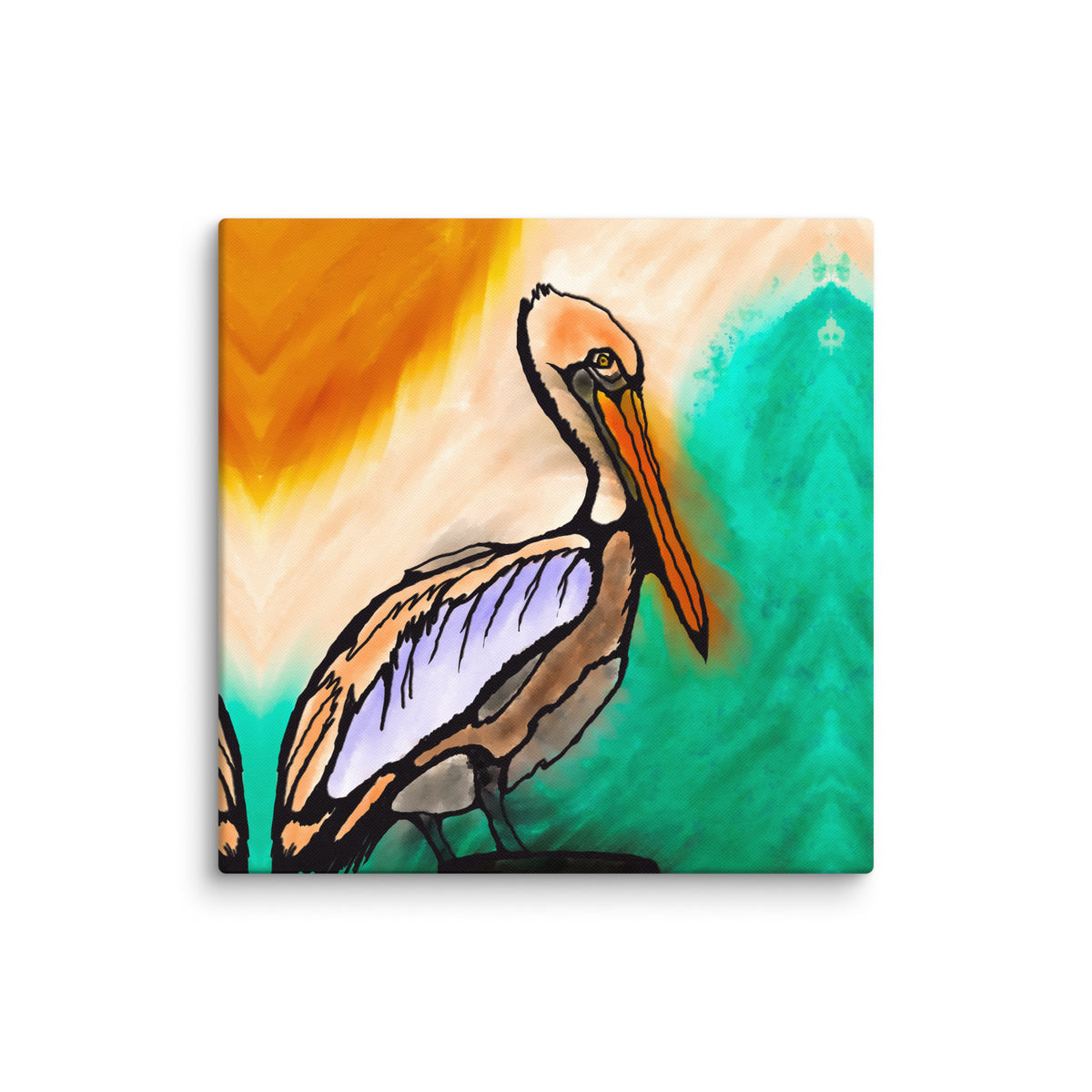 Pelican Side Canvas