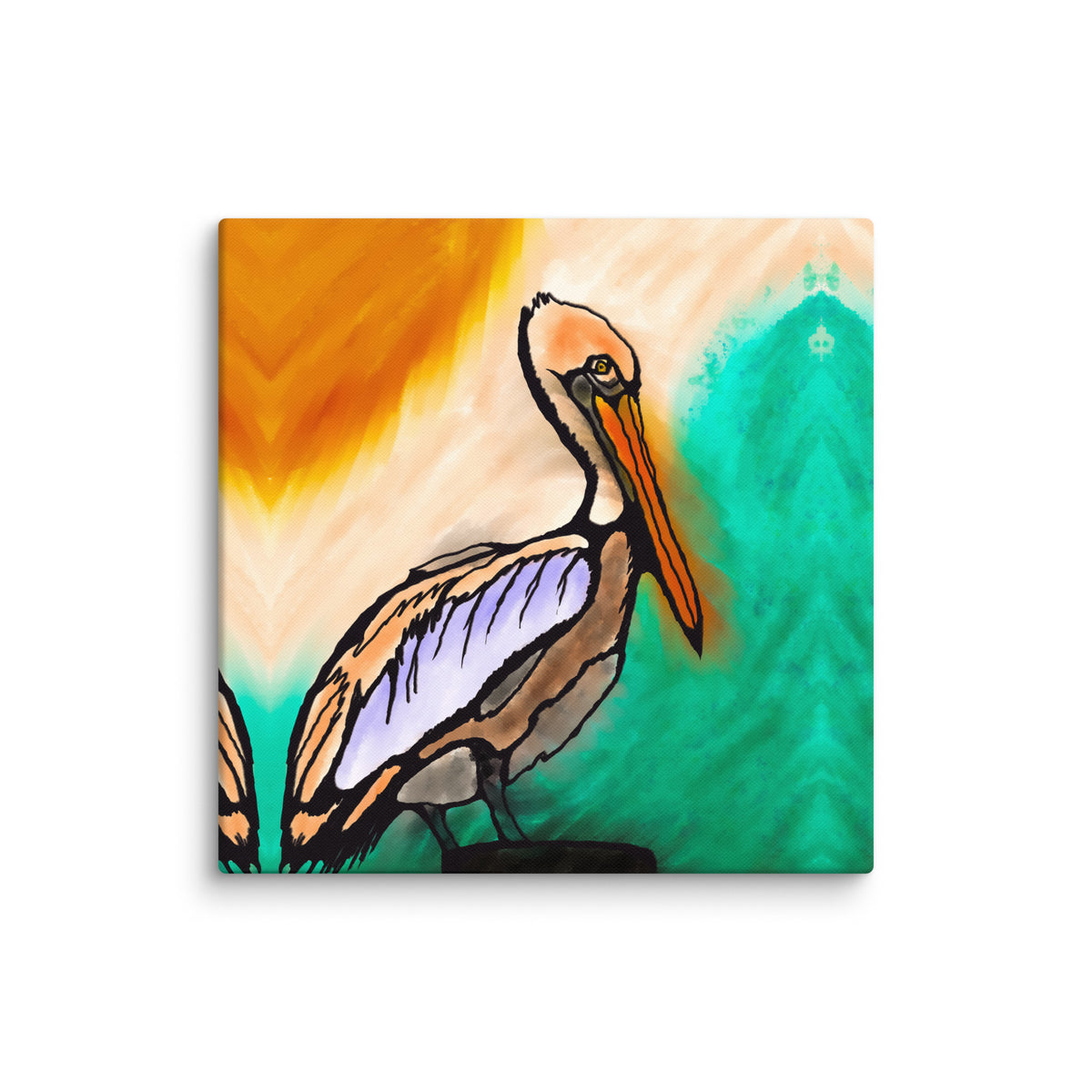 Pelican Side Canvas