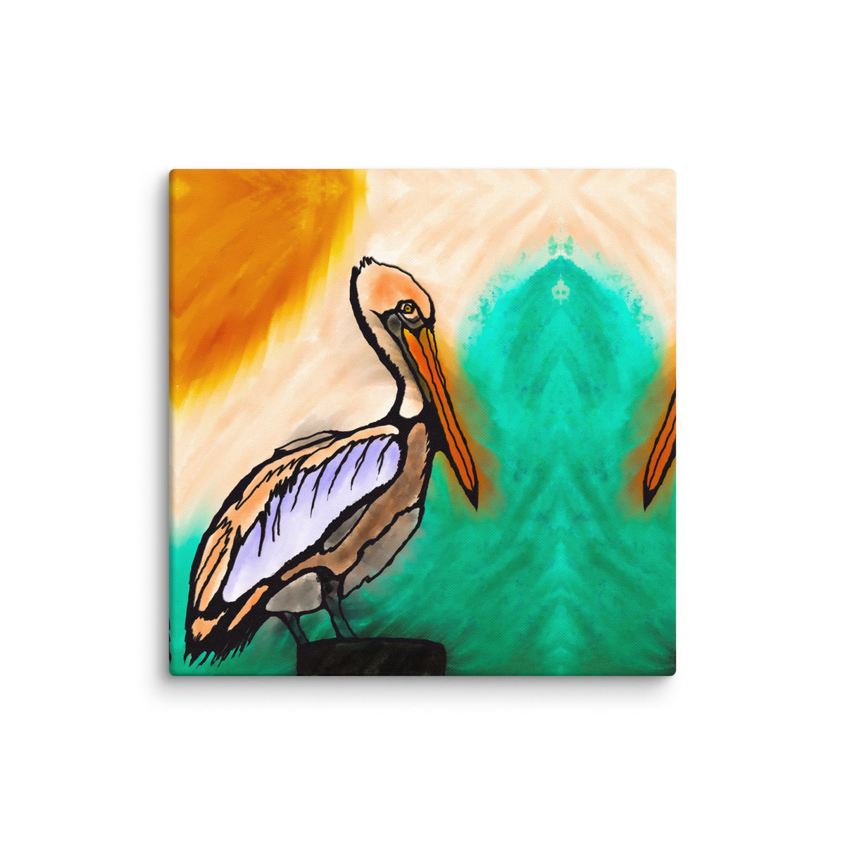 Pelican Side Canvas