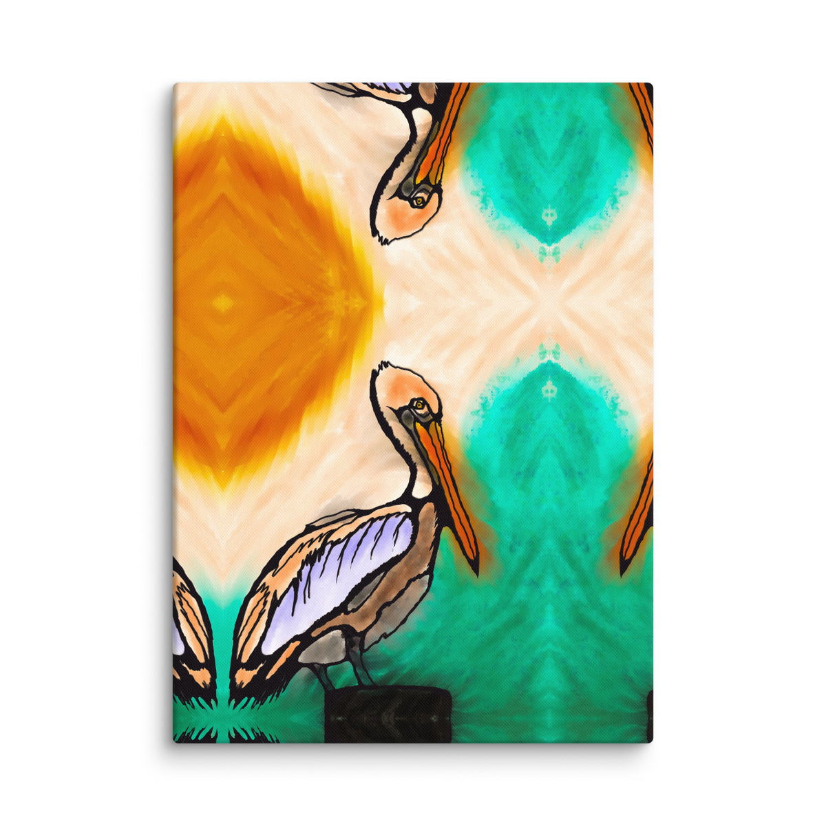 Pelican Side Canvas