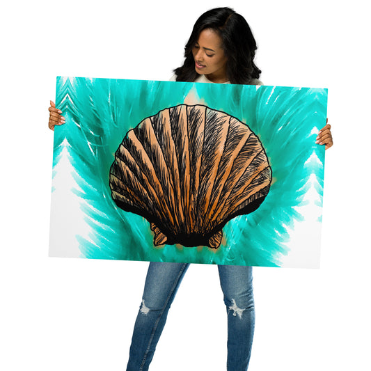 Melt Seashell Metal prints