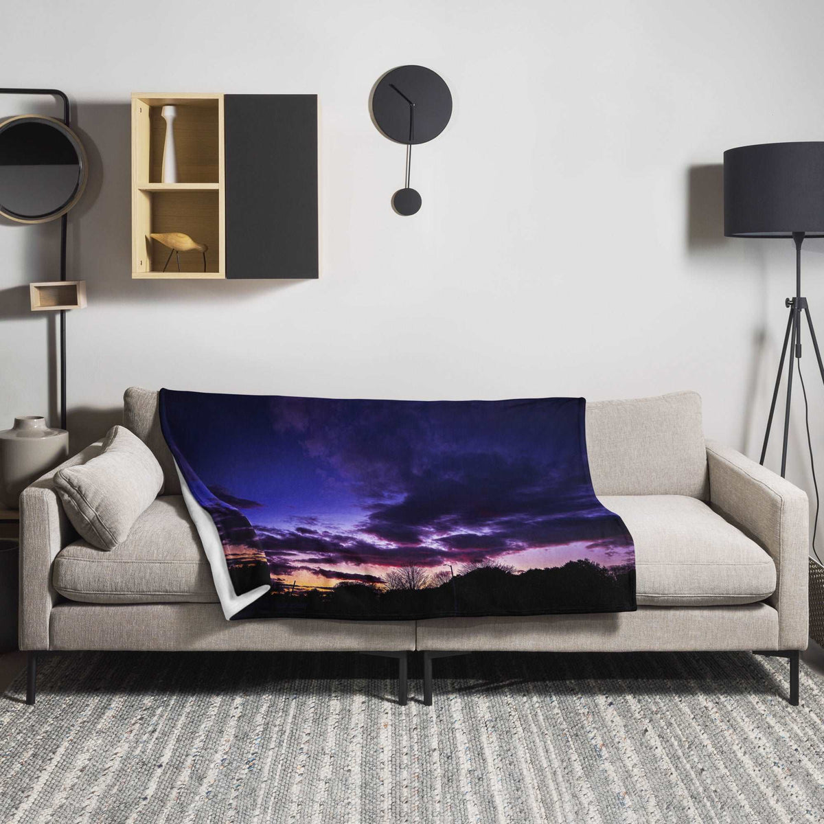 Deep Purple Throw Blanket