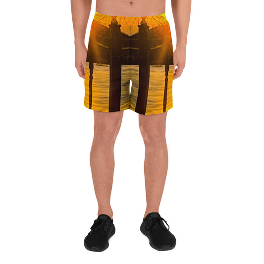 Icey Sunset Men's Athletic Shorts