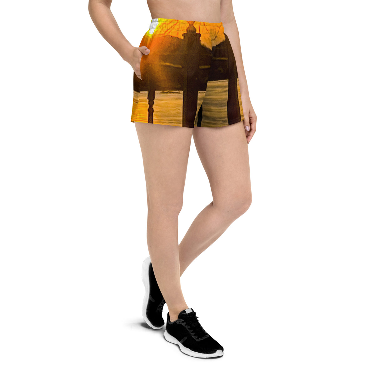 Icey Sunset Women’s Athletic Shorts